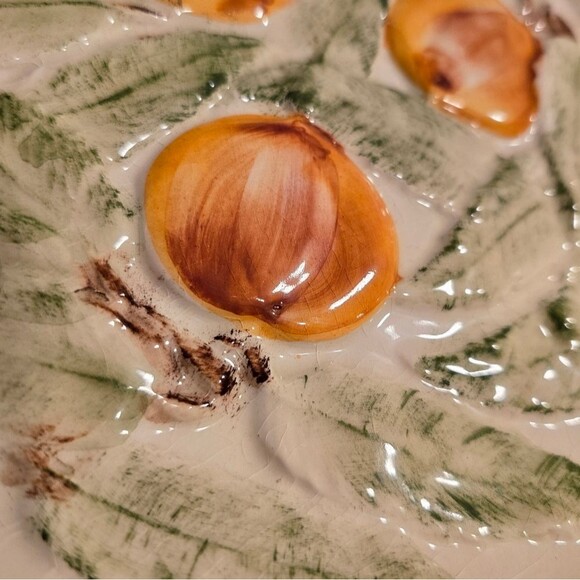 Set Of 3 Neuwirth Vintage Fruit Themed Majolica Style Decorative Plates Portugal - Picture 9 of 10